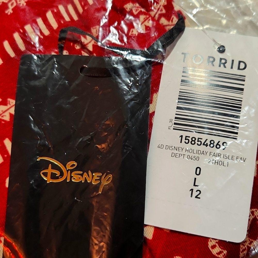 ❤️NWT VINTAGE TORRID BLOUSE MICKEY MOUSE TUNIC HOLIDAY FAIR ISLE CHRISTMAS TOP - Picture 7 of 13